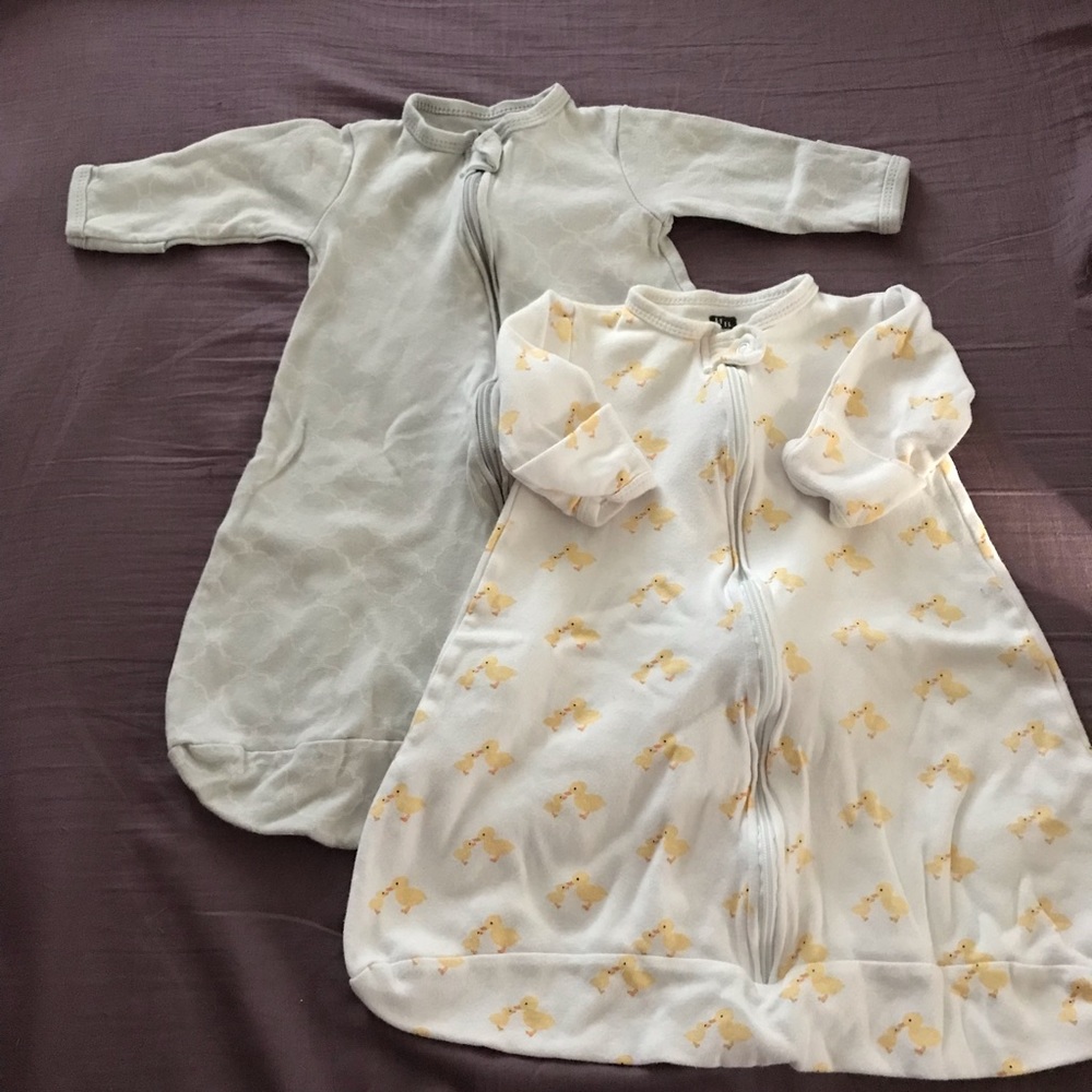Hudson Baby Sleeping Sack in Yellow/Grey 0-3M